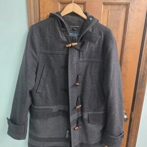 Banana Republic Gray Hooded Men's Coat